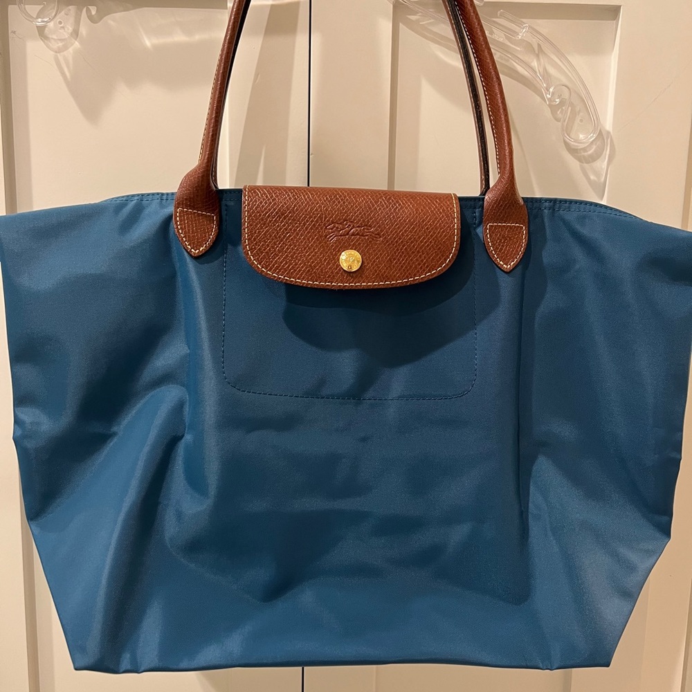 Longchamp Le Pliage Large Tote - Peacock Blue